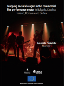 Mapping social dialogue in the commercial live performance sector
