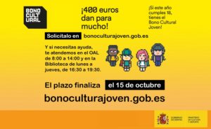 Bono Cultural Joven: ampliación de plazos de solicitud