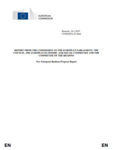 New European Bauhaus Progress Report