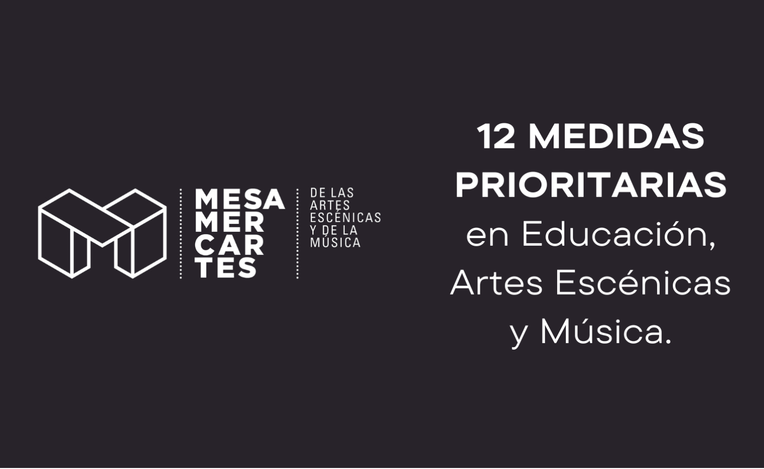 Carta sobre Educación de la Mesa Mercartes