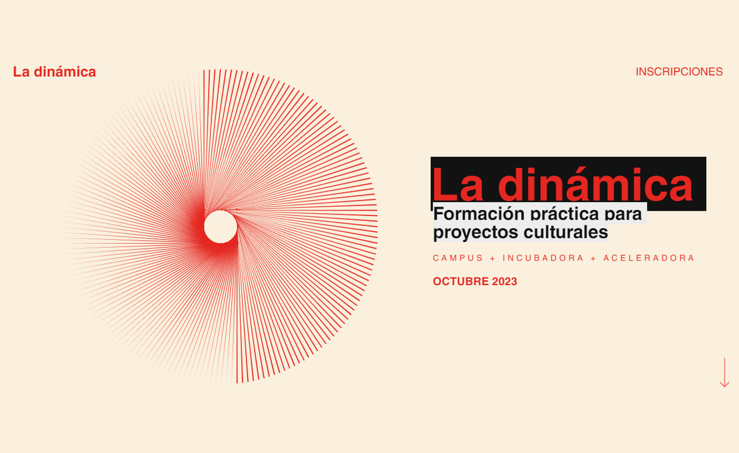 La dinámica. Formación para proyectos culturales