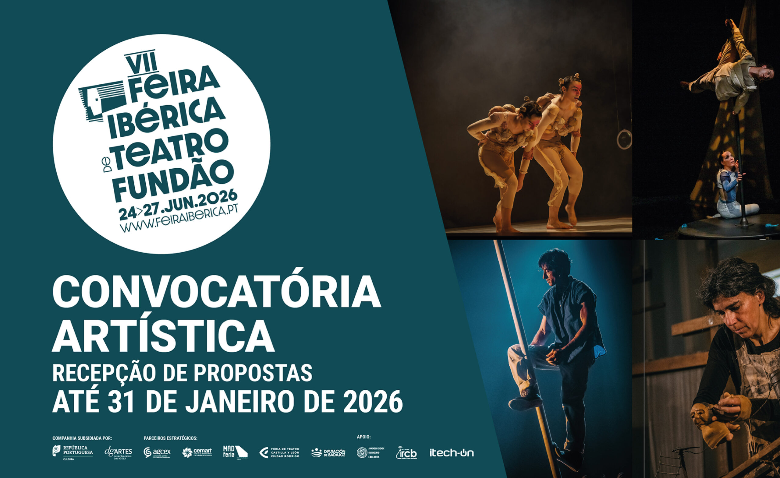 Abierta la convocatoria artística para la VII Feria Ibérica de Teatro de Fundão