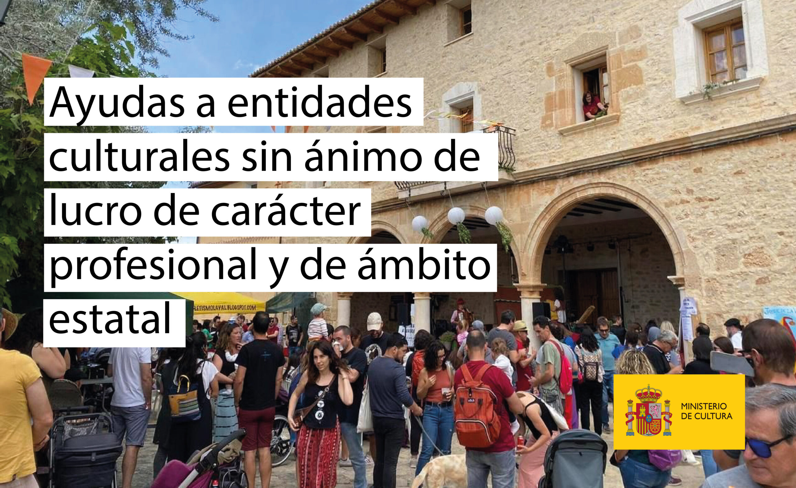 Convocatoria abierta: Ayudas a entidades culturales sin ánimo de lucro de carácter profesional y de ámbito estatal