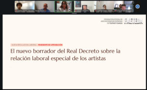 Webinar FAETEDA: Novedades y modificaciones del nuevo RD de Artistas
