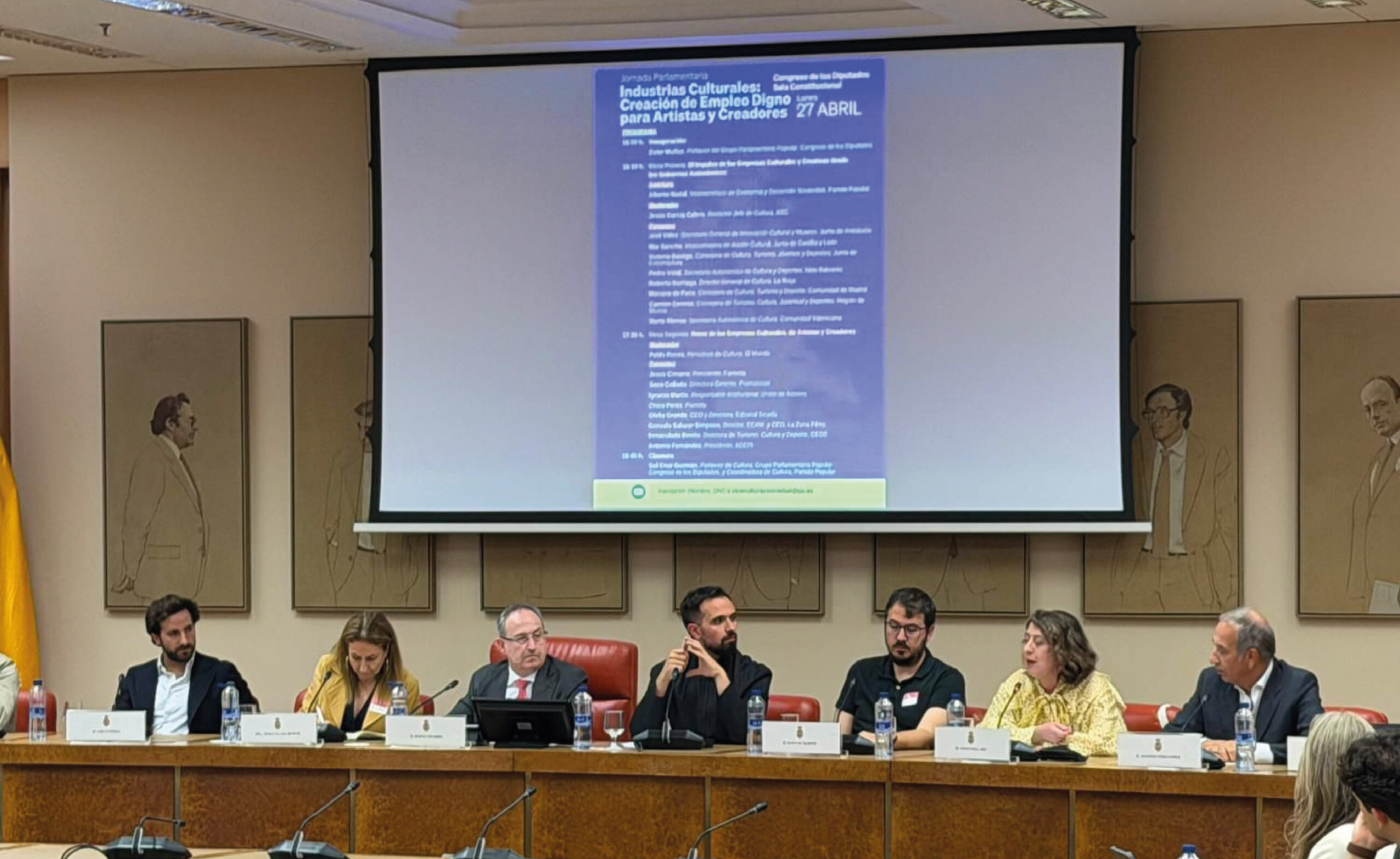 FAETEDA participa en el Congreso de los Diputados en la jornada sobre industrias culturales y empleo digno
