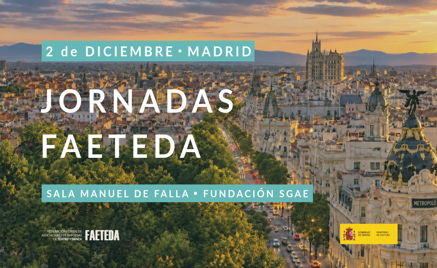 FAETEDA celebrará sus Jornadas 2026 el 2 de diciembre en Madrid